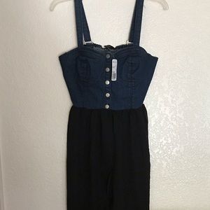Forever 21 jean and sheer dress/shirt